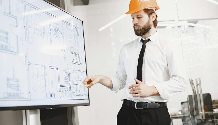 Contractors web design workspace